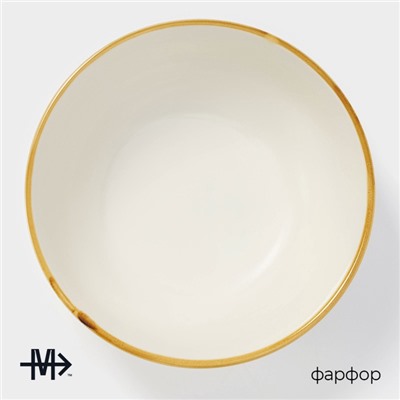 Салатник Magistro «Церера», 1.1 л, 18.5×7.5 см, фарфор, белый