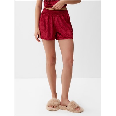 Шорты женские KAFTAN «Бархат», размер 40-42, бордовые