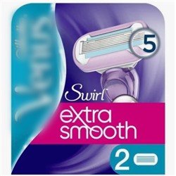 Кассета для бритвы Dʤɪˈlett ВИНУС Extra Smooth Swirl (типа Embrace) (2 шт.) (Оригинал)