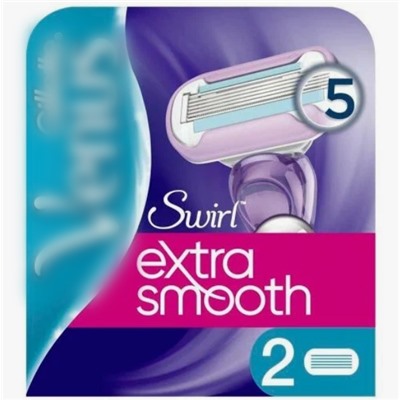 Кассета для бритвы Dʤɪˈlett ВИНУС Extra Smooth Swirl (типа Embrace) (2 шт.) (Оригинал)