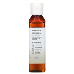 Aura Cacia, Органическое кунжутное масло для ухода за кожей, 4 жидкие унции (118  мл)