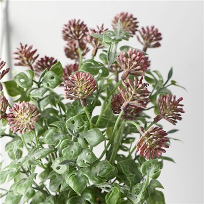 Искусственный цветок в горшке «Мордовник», 9×22 см, МИКС