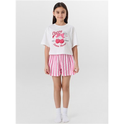 КОМПЛЕКТ ДЛЯ ДЕВОЧЕК (ФУТБОЛКА, ШОРТЫ) 397764