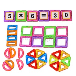 Конструктор магнитный, большой размер дет. (58 дет.), в пакете