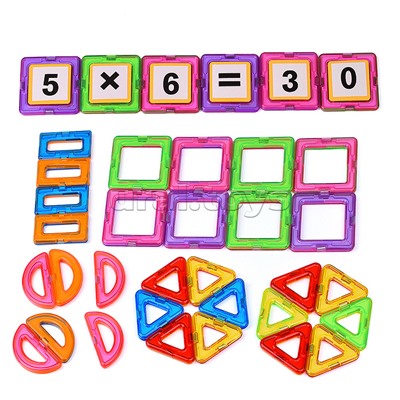 Конструктор магнитный, большой размер дет. (58 дет.), в пакете