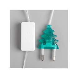 Гирлянда «Нить» 5 м с насадками «Комета», IP20, прозрачная нить, 20 LED, свечение мульти (RG/RB), мигание, 220 В