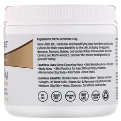 Trace Minerals Research, Бентонитовая глина, индийская лечебная глина, 454 г