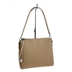 Женская сумка из искусственной кожи, цвет светло коричневый