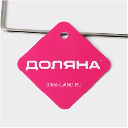 Держатель для бумажных полотенец настенный Доляна, 27×7×7 см, на липучке, хромированный