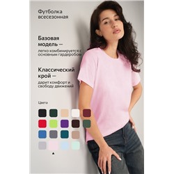 Женская базовая хлопковая футболка Happyfox