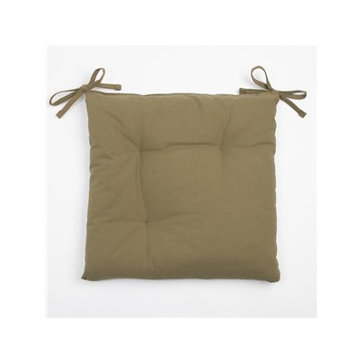 Подушка на стул «Этель» Kitchen, 42×42 см, зелёная