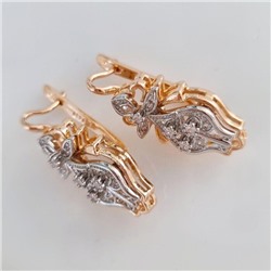 Комплект ювелирной бижутерии Дубайское золото 20 р-р , с покрытием позолотой, вставка: фианиты, 0990,  арт. 214.584-20