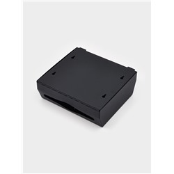 Диспенсер для бумажных полотенец в листах Stölz, 28.5×26.5×10 см, нержавеющая сталь, чёрный