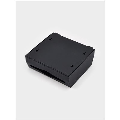 Диспенсер для бумажных полотенец в листах Stölz, 28.5×26.5×10 см, нержавеющая сталь, чёрный