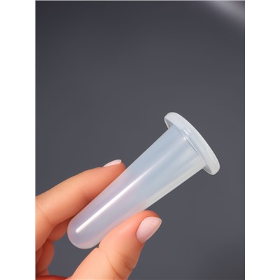 Банка вакуумная для массажа, размер M, d=3.9 см, прозрачная