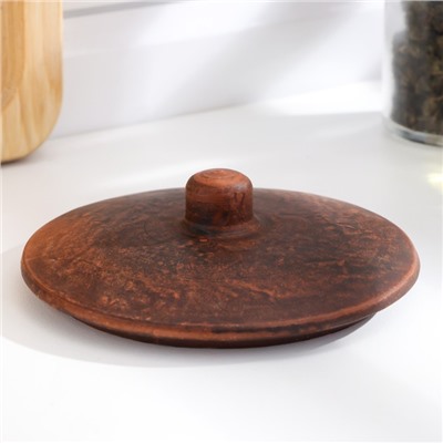 Горшок для жаркого «Ангоб», 700 мл, красная глина