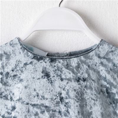 Платье для девочки KAFTAN «Куколка», рост 110-116, серо-голубое