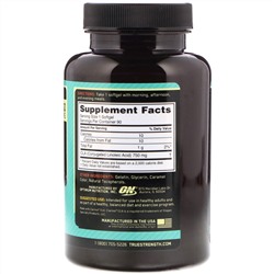 Optimum Nutrition, КЛК, 750 мг, 90 мягких желатиновых капсул