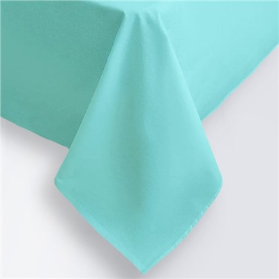 Простыня евро Ecotex «Моноспейс», 220×240 см, бирюзовая, сатин