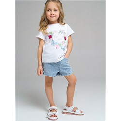 Фуфайка трикотажная для девочек (футболка)