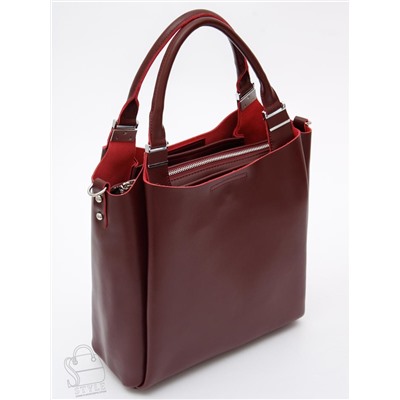 Сумка женская кожаная 1013M wine red Polina&Eiterou