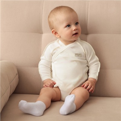 Боди детское MINAKU, рост 80-86 см, цвет экрю