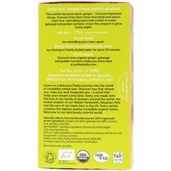 Pukka Herbs, Три вида имбирного травяного чая, без кофеина, 20 чайных пакетиков, 36 г