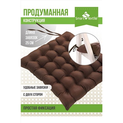 Подушка для мебели Уют с завязками, р. 40х40см НАТАЛИ, 980403