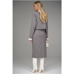 Пиджак Сиара (полоска/серый)