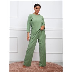 Костюм женский махровый с брюками палаццо КЖ017