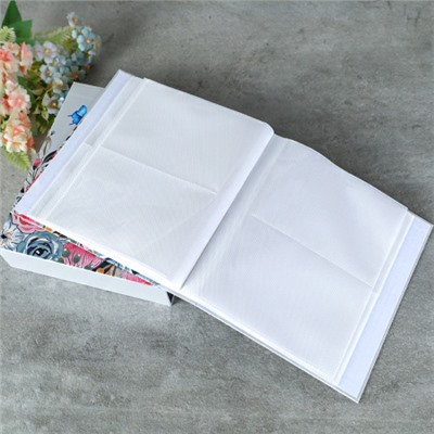 Фотоальбом 80 фото 10x15 Цветы / 9351 /уп 48/ 20 листов (Голубой)