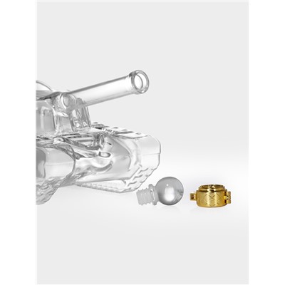 Штоф «Танк», 1 л, стекло, прозрачный