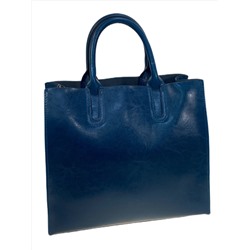 Женская сумка из натуральной кожи, цвет  синий