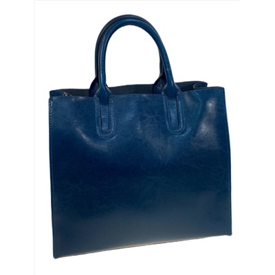 Женская сумка из натуральной кожи, цвет  синий