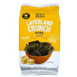 Хрустящая морская капуста со вкусом сыра Laverland Crunch Manjun, Корея, 4,5 г