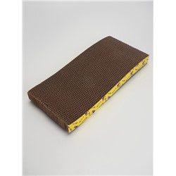 Когтеточка-лежанка «Пижон» Волна из гофрокартона с кошачьей мятой, 44.5×21×4 см