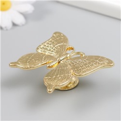 Ручка для шкатулки металл «Бабочка», золото, 5.2×6.3 см