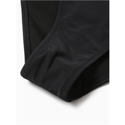 Купальник женский слитный однотонный MINAKU, размер 42, чёрный