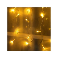 Гирлянда «Занавес» 2×1.5 м, IP20, прозрачная нить, 360 LED, свечение тёплое белое, 8 режимов, 220 В