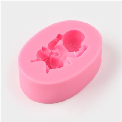 Молд для заливки 3D «Малыш», силикон, 6×4×2 см, розовый