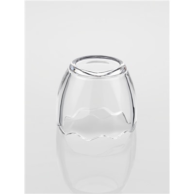 Конфетница «Яйцо», 80 мл, 6.3×9 см, стекло, прозрачная