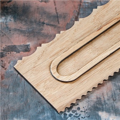 Шпатель кондитерский из массива дуба, тип 2