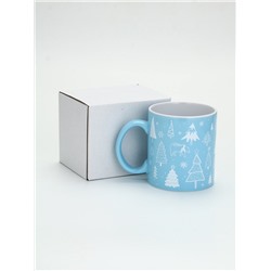 УЦЕНКА Кружка керамическая новогодняя «Новогодний лес», 530 мл