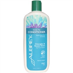 Aubrey Organics, Green Tea Conditioner, Matcha Green Tea & Ginseng, Mandarin Splash, 11 fl oz (325 ml)