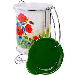 60286 Подставка для столовых приборов Цветущие Маки дол/жел LR (х24)