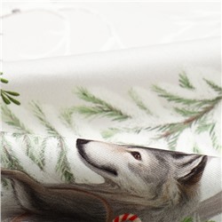 Скатерть «Этель. Новогоднее чудо», бежевая, 150×110 см ±3 см