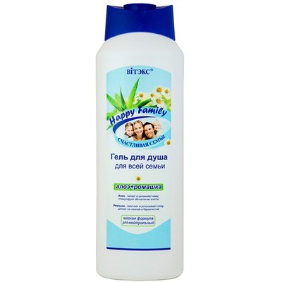 Гель для душа АЛОЭ и РОМАШКА для всей семьи 1000 мл