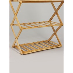 Подставка для цветов Greengo, 3 полки, 50×25×46 см, напольная, бамбук