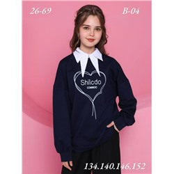 Джемпер B04 синий
