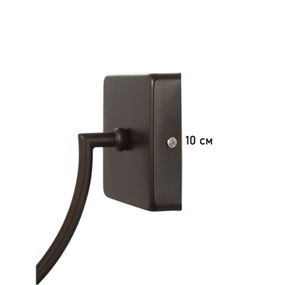 Бра «Ирина» 1×40 Вт Е27 черный 26×15×28 см